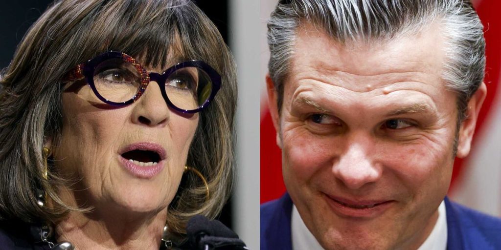 Christiane Amanpour gives an intense reaction to Hegseth's criticism of the media.