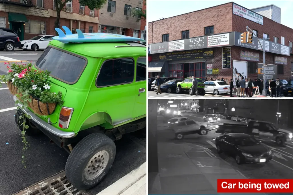City tows cute 'monster truck' tribute from auto shop and converts it to scrap metal.