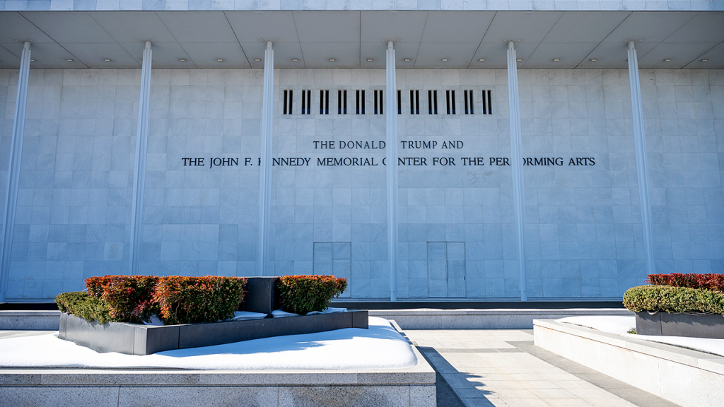 Conservation groups aim to stop renovations of the Kennedy Center by Trump.