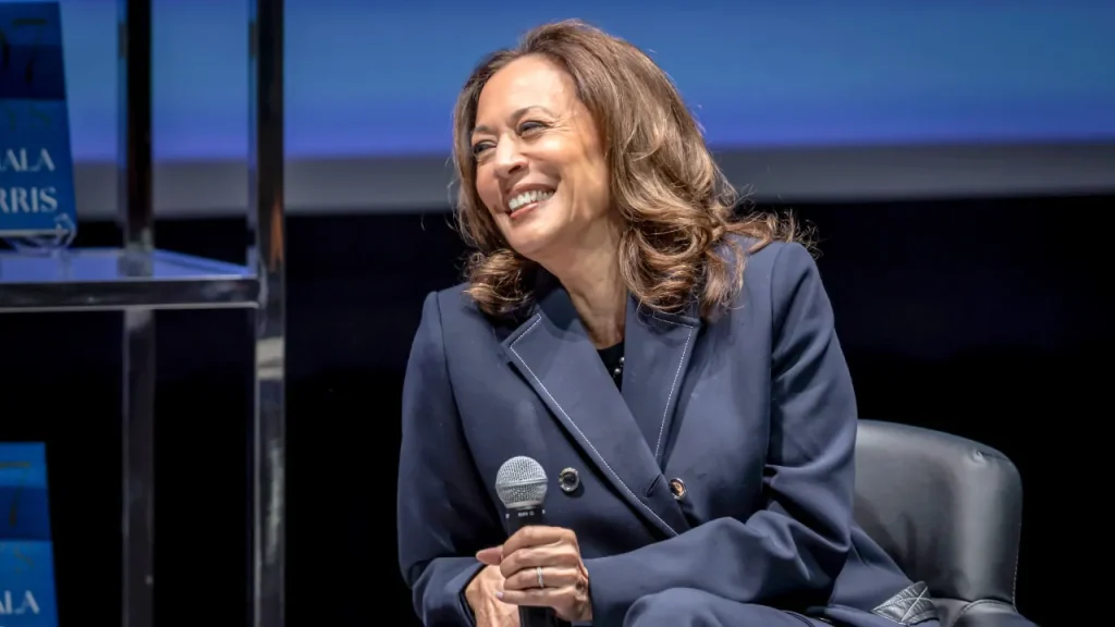 Conservatives criticize Kamala Harris for her comments on Iran before her speech.