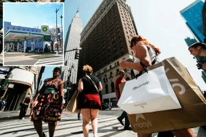 Consumer confidence dropped to an all-time low this month, according to a study — yet spending indicates a slight ray of hope.