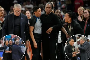 Dawn Staley vows to confront Geno Auriemma after Final Four clash
