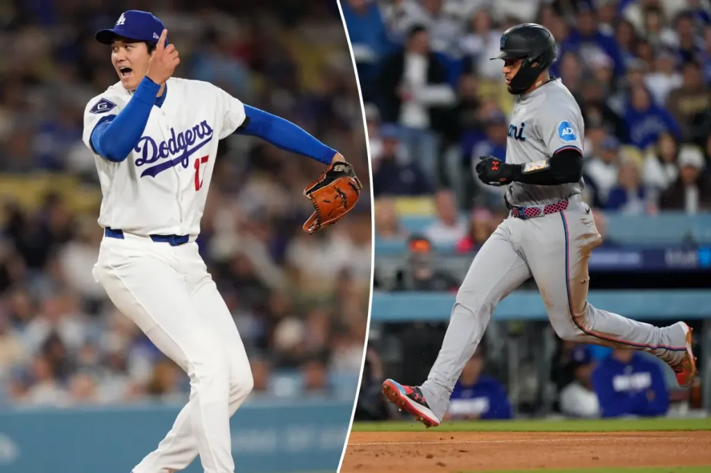 Dodgers fall to Marlins as Shohei Ohtani solely takes the mound