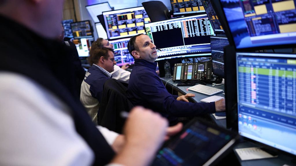 Dow futures fall by 450 points following Trump's announcement of a blockade in the Strait of Hormuz amid failed negotiations.