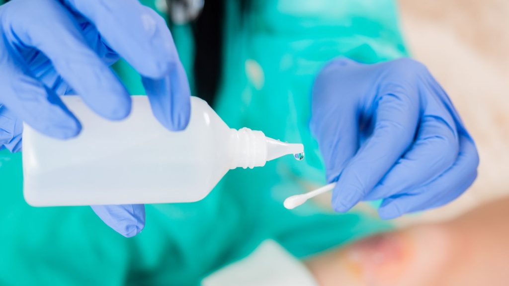 Early study suggests that air in hospitals contains germs that resist antiseptics.