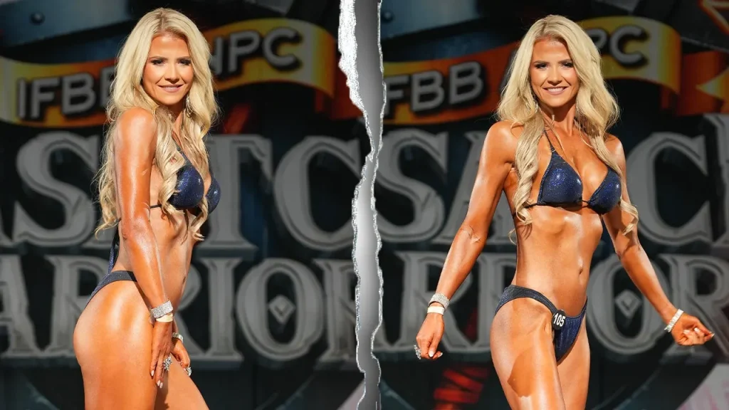 Elizabeth Smart secures first place in bodybuilding competition in Salt Lake City.