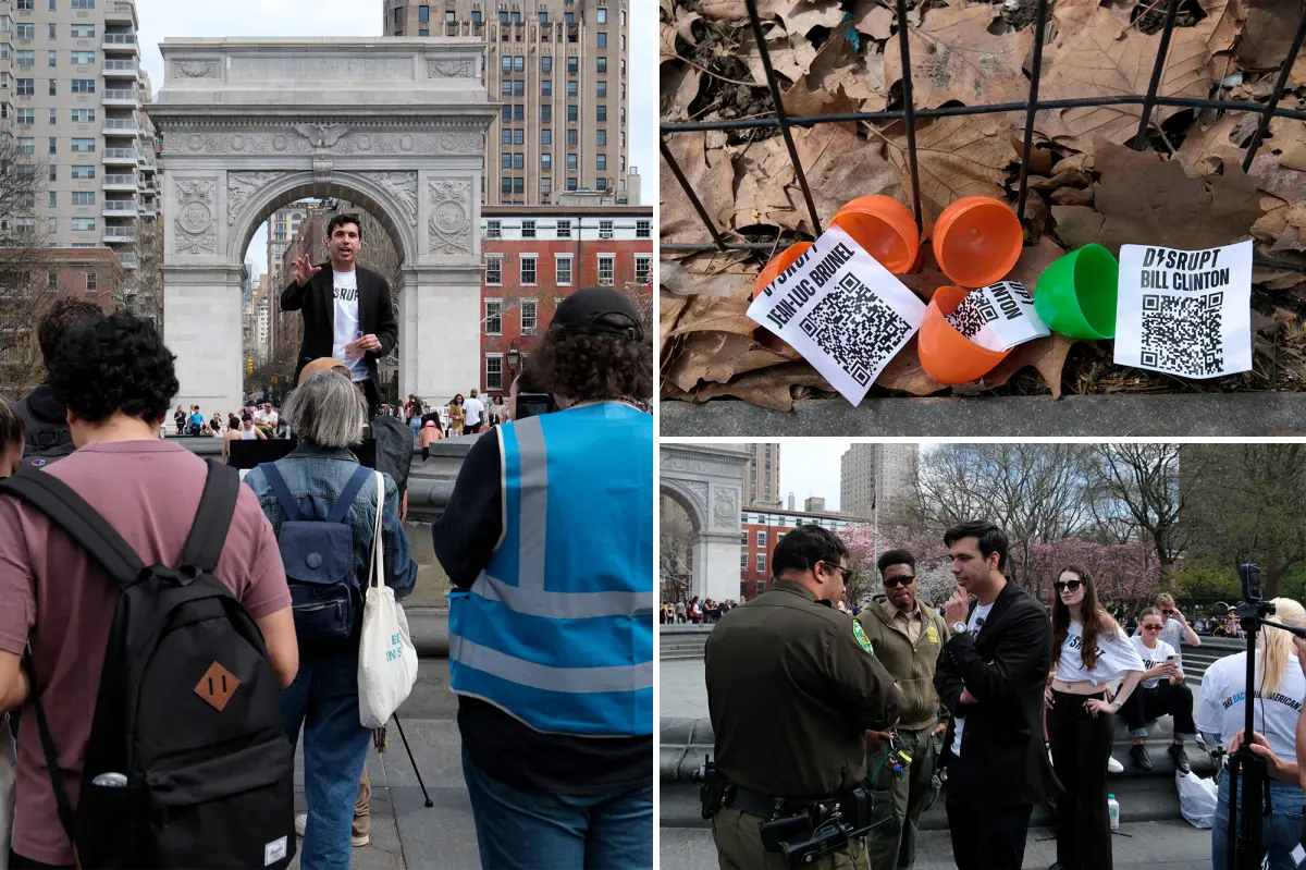'Epstein Egg Hunt' prompts liberals to search Manhattan for $200 reward as organizer receives a summons