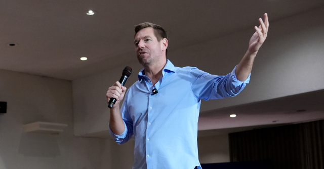 Eric Swalwell Refutes Misconduct Claims Involving Staff, Attributes Them to MAGA Conspiracy Theories