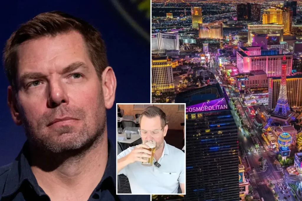 Eric Swalwell charged over 100 alcohol deliveries to his campaign, including a trip to Las Vegas.