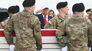 Families of deceased service members called on Trump to complete the task, according to the president.