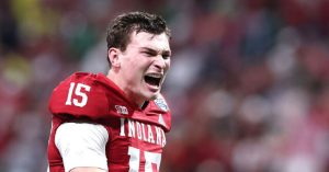 Fernando Mendoza Thanks God After Being Selected First Overall by Raiders