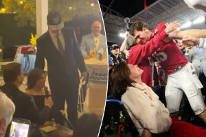 Fernando Mendoza's mother shared an emotional speech after her son was selected first overall by the Raiders in the draft.