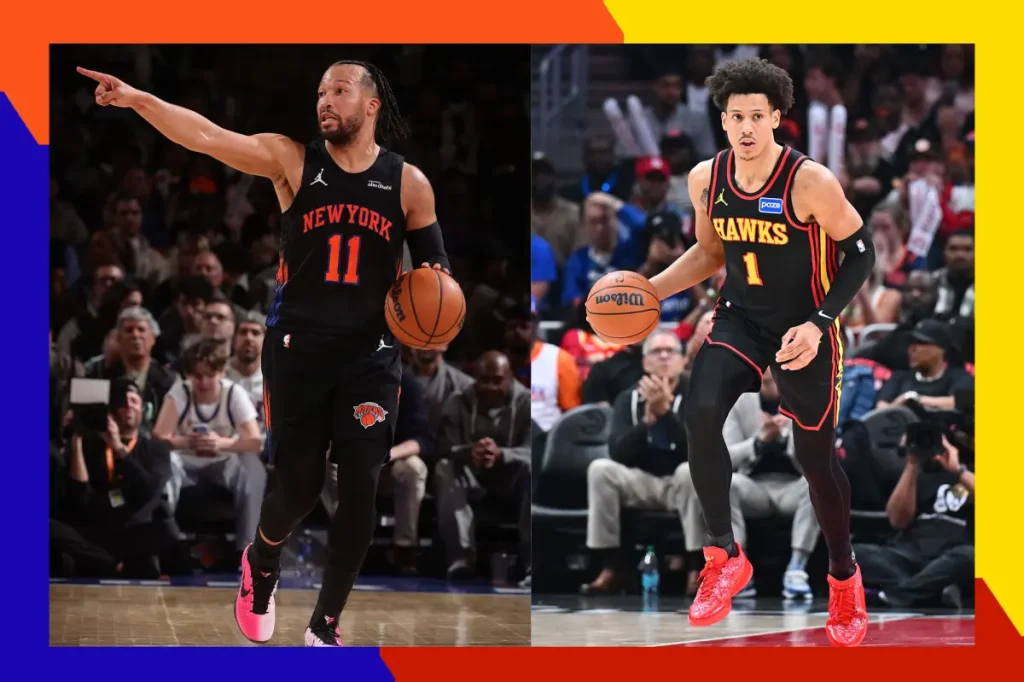 Find the least expensive tickets for the Knicks-Hawks NBA playoffs at Madison Square Garden