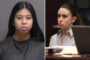 Florida college student Anne Mae Demegillo, charged with watching a newborn drown in a toilet, had images of Casey Anthony on her phone.