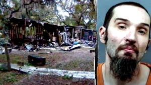 Florida man faces arson and murder charges for allegedly stabbing a man who tried to help.