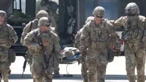 Fort Hood troops prepare underground for medical emergencies in combat situations.