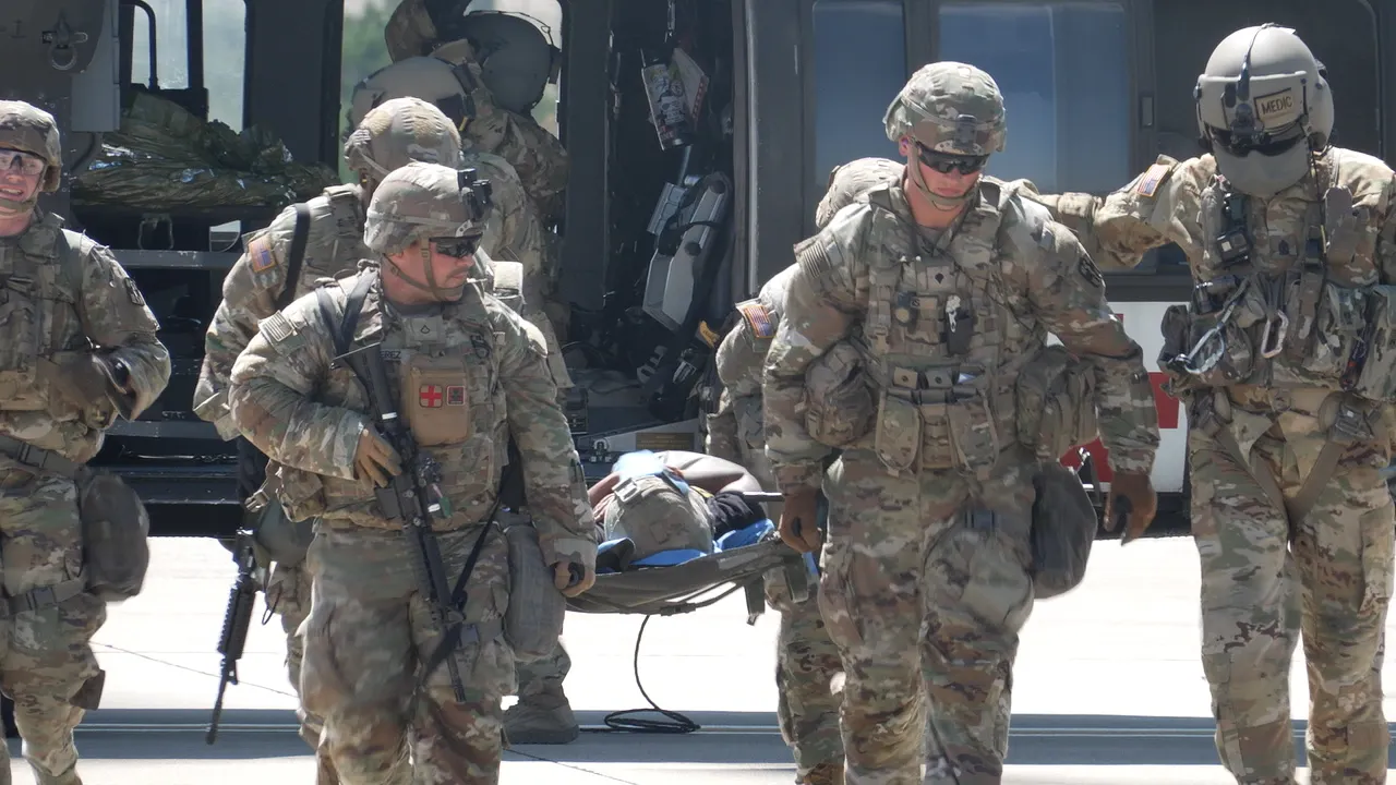 Fort Hood troops prepare underground for medical emergencies in combat situations.
