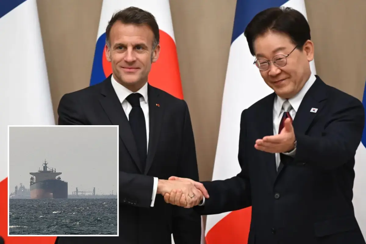 French and South Korean leaders agree to collaborate on the Strait of Hormuz