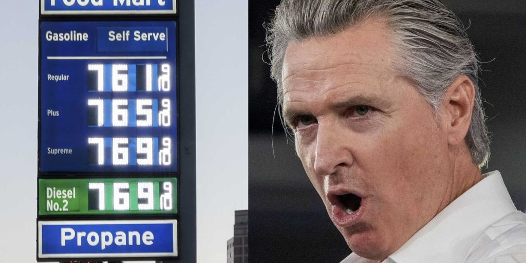 Gavin Newsom attempts to hold gas companies responsible for high gas prices and faces backlash from a community note.