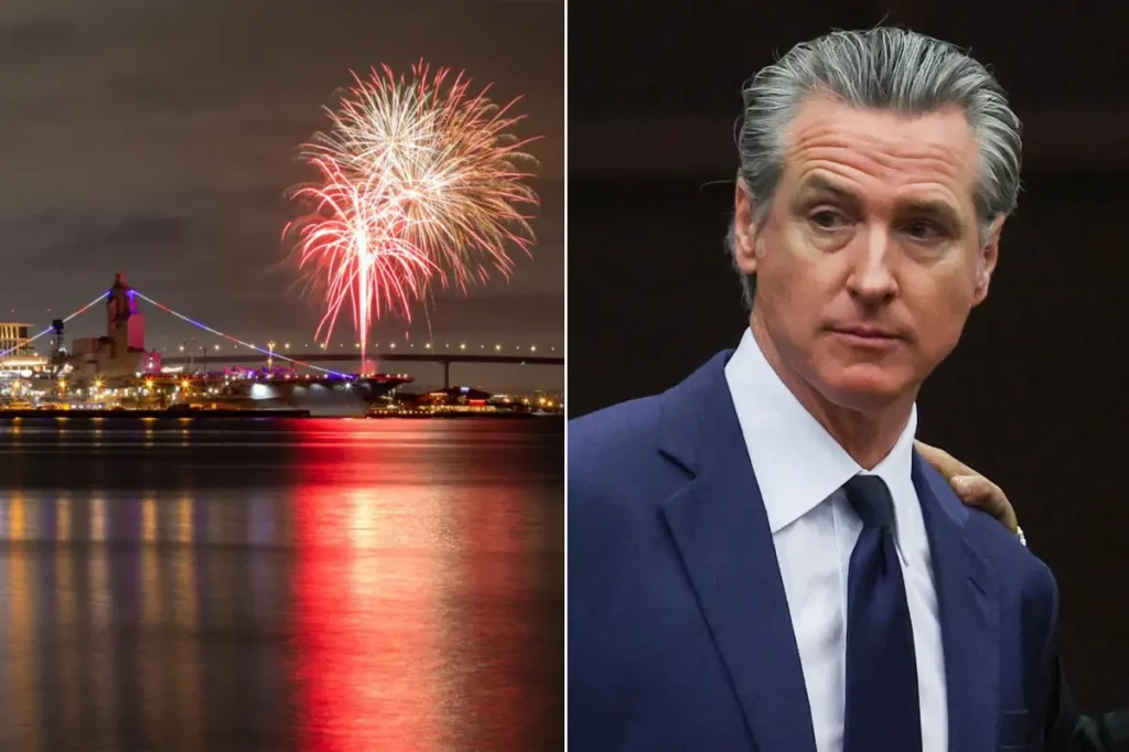 Gavin Newsom will consider the canceled fireworks in Long Beach