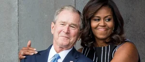 George W. Bush Talks About His Well-Known Moment with Michelle Obama at the Funeral