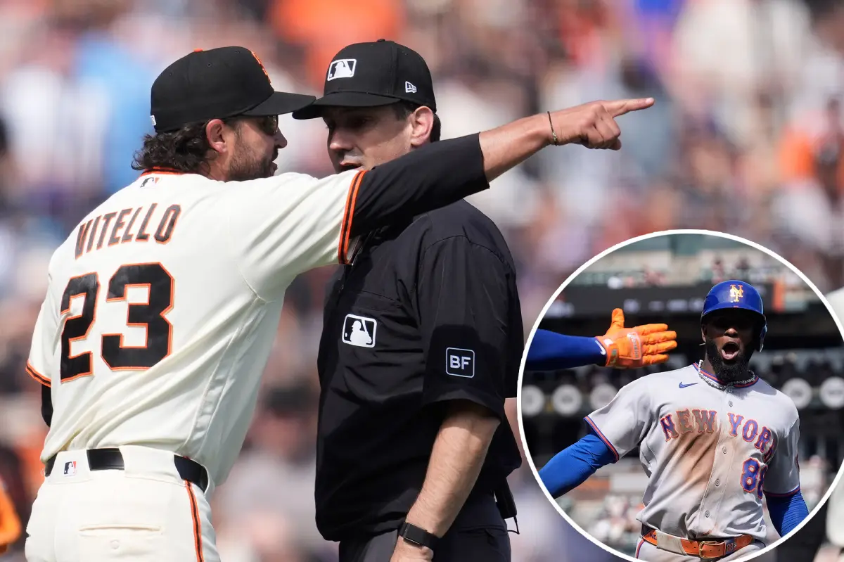 Giants fall 5-2 to Mets as Tony Vitello is thrown out