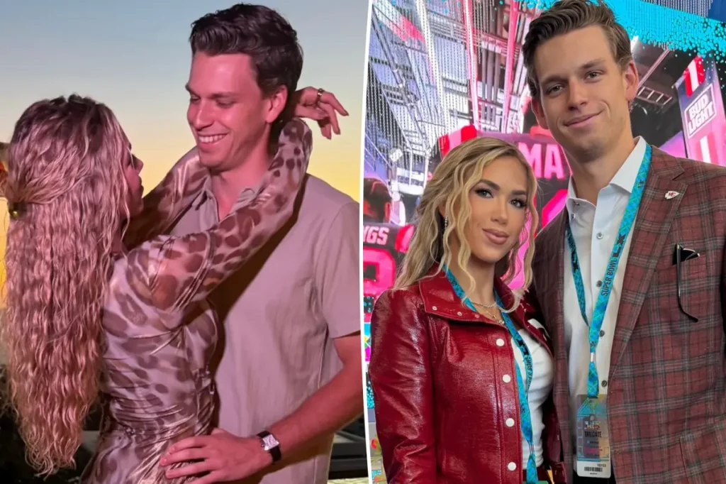 Gracie Hunt, heir to the Kansas City Chiefs, is engaged to the son of a former NFL player.