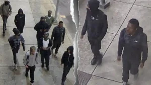 Group of teenagers reportedly pursues and assaults a Temple University student in a dormitory.