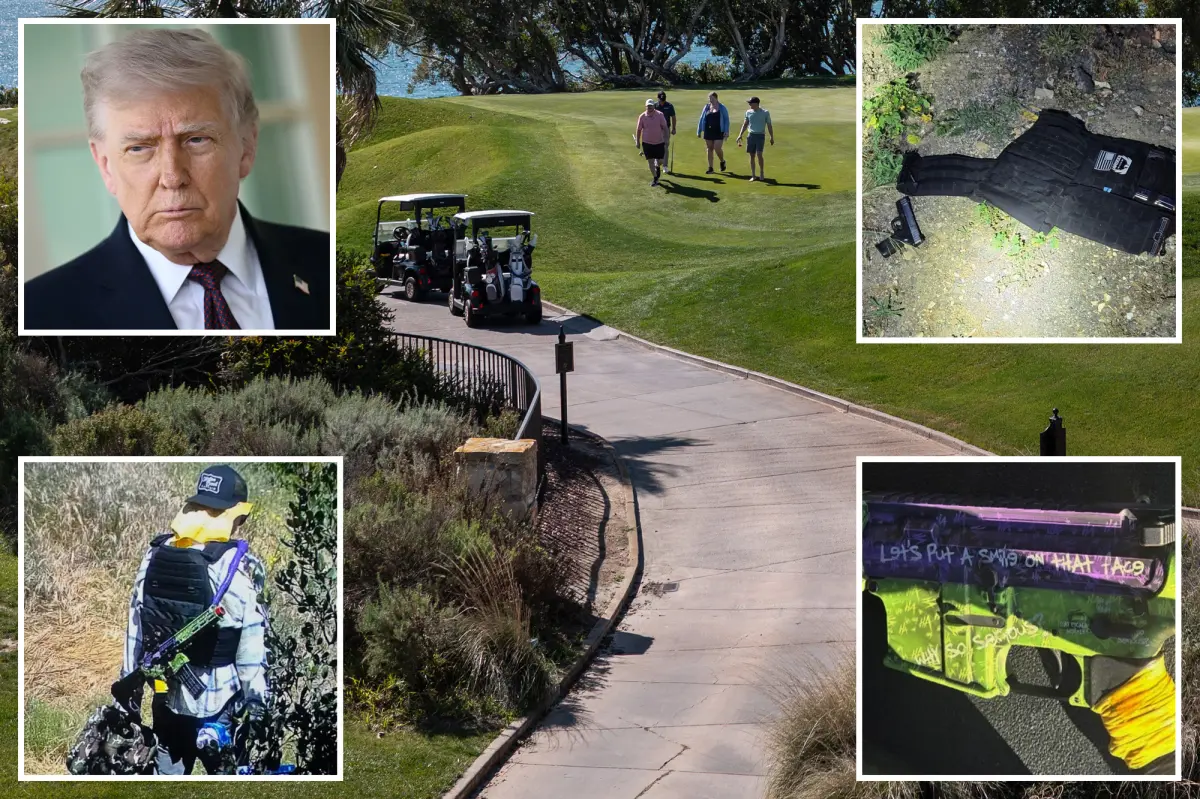 Gunman in body armor with alarming messages on rifle arrested after shooting near Trump National Golf Course in Los Angeles