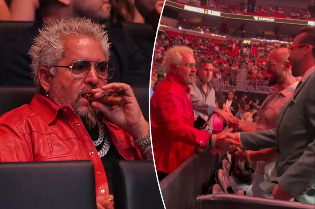 Guy Fieri addresses criticism after meeting Andrew Tate and Tristan Tate at UFC