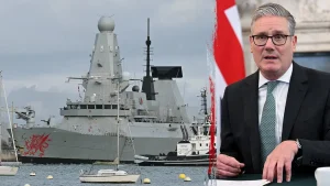 HMS Dragon arrives at port during the Iran conflict as Starmer encounters increasing backlash