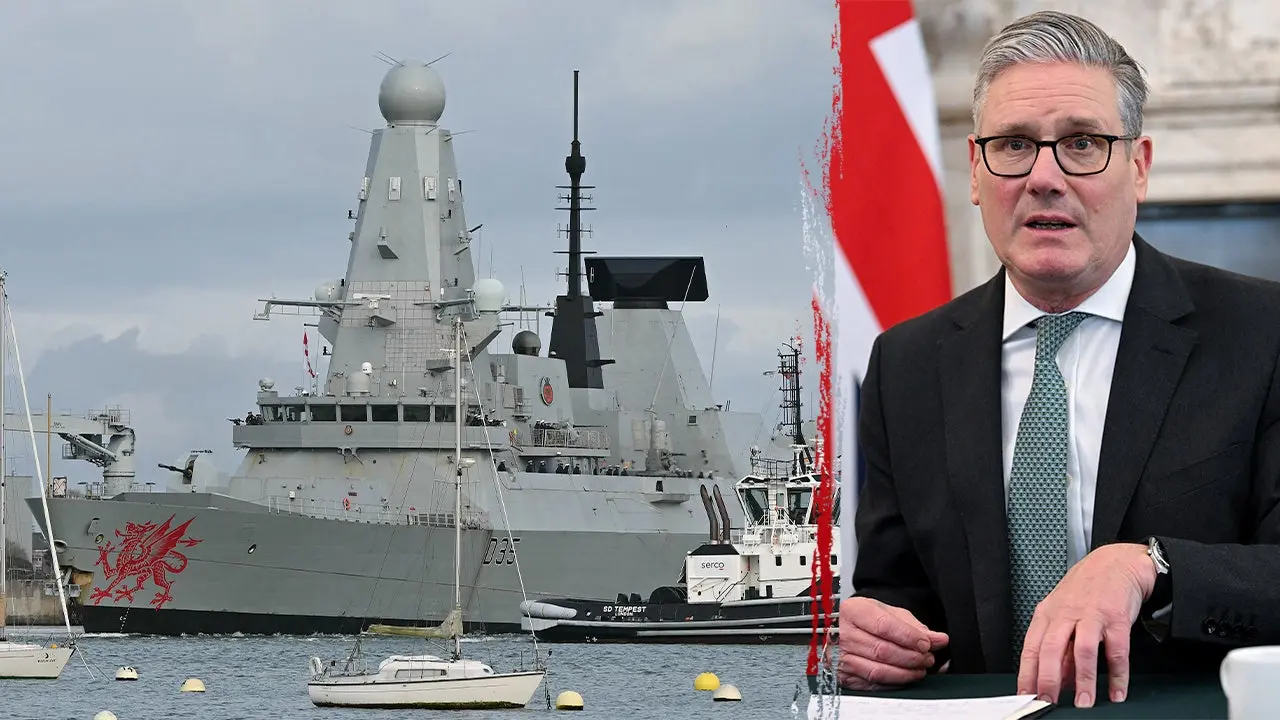 HMS Dragon arrives at port during the Iran conflict as Starmer encounters increasing backlash