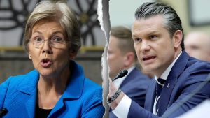 Hegseth refutes claims of benefiting from the Iran war following Warren's allegations.