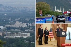 Hotels and transportation in Islamabad will be shut on Sunday as the city prepares for another round of negotiations.