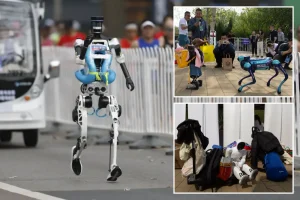 Humanoid robots outpace humans in China half-marathon and establish a world record