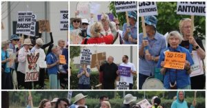 Images: San Antonio Socialists Organize Seniors to Oppose New ICE Facility