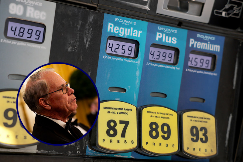 Indiana Governor Braun proposes a 30-day gas tax suspension in the state.