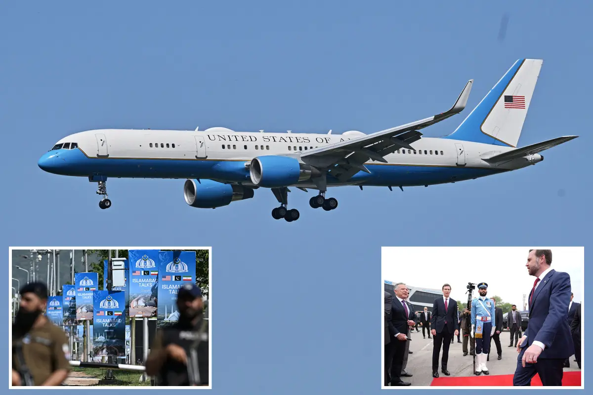 JD Vance and a US group are set to arrive in Islamabad shortly as Trump states, 'No one is joking around.'