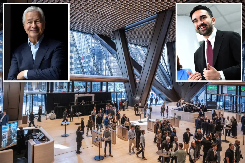 JPMorgan Chase's CEO Jamie Dimon cautions about a business 'departure' from New York City as Mamdani and progressive politicians advocate for tax increases.