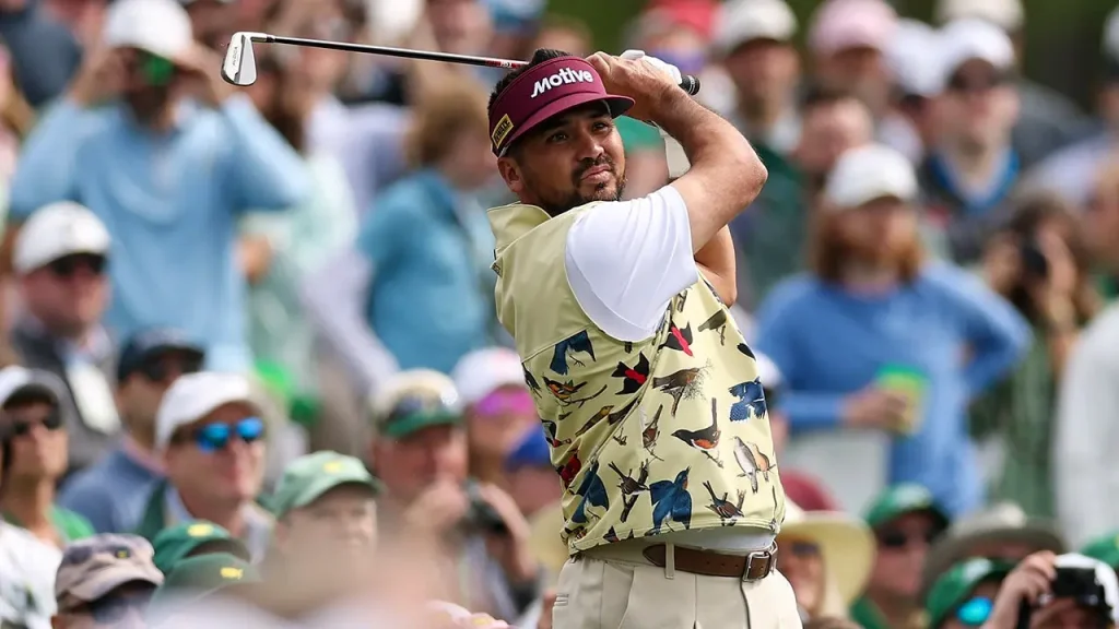 Jason Day's Malbon golf outfit is flagged again at Augusta National during the Masters