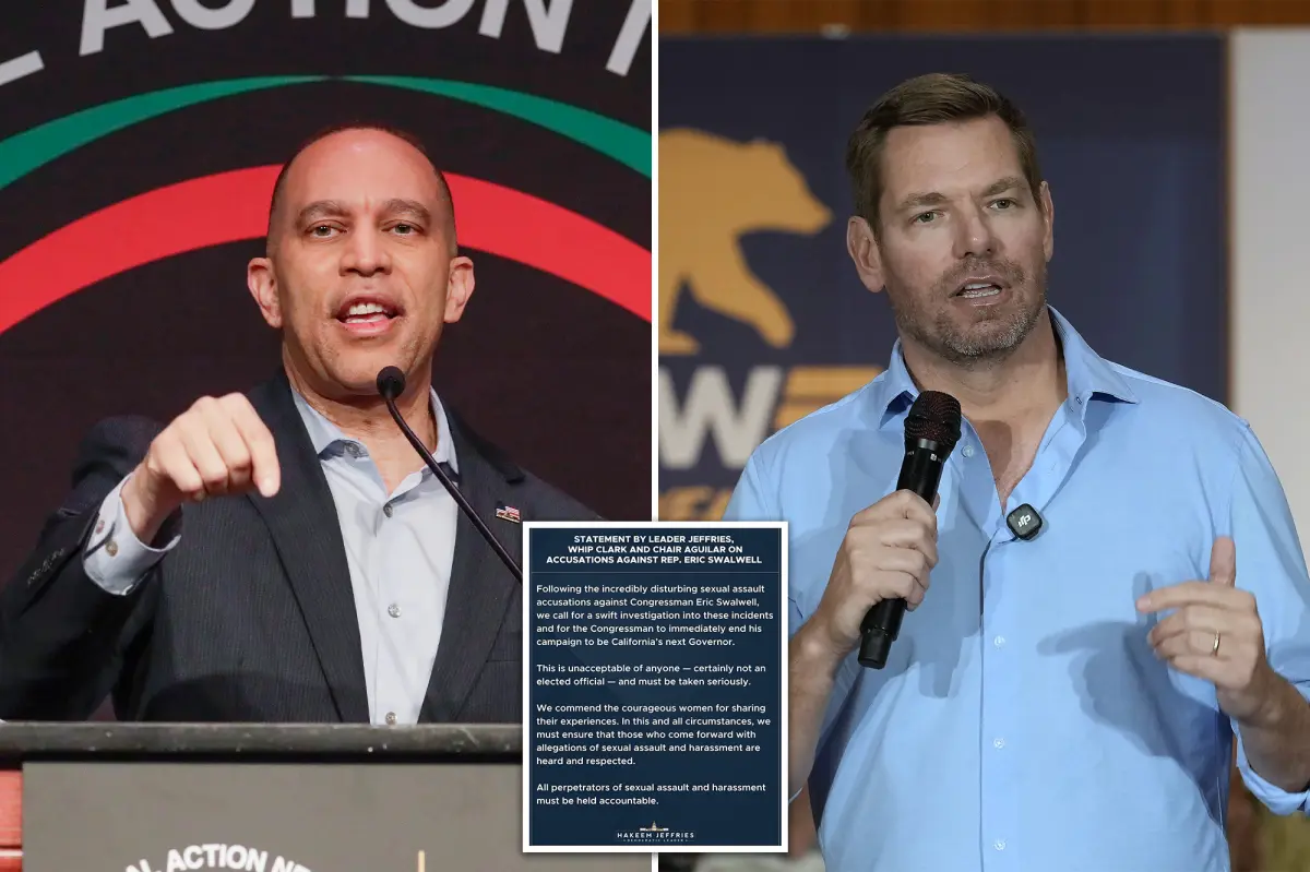 Jeffries criticized for not asking Swalwell to step down from Congress