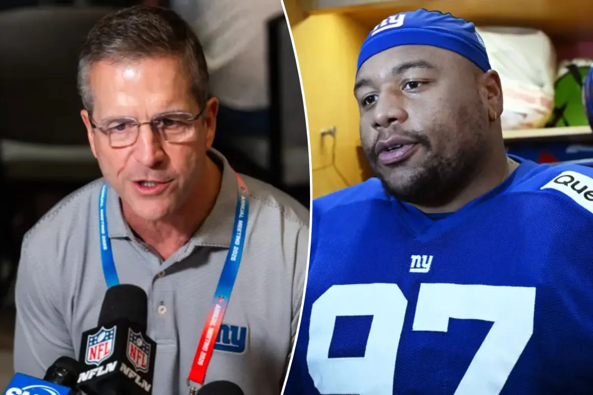 John Harbaugh acknowledges Giants' interest in Dexter Lawrence but understands the impact of business decisions.
