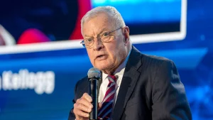 Kellogg calls on the US to complete its efforts against Iran as the delicate ceasefire is prolonged.