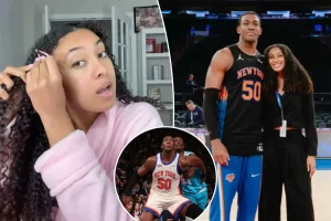 Knicks WAG Alex Jean Glover misses NBA playoff series due to her own sports career