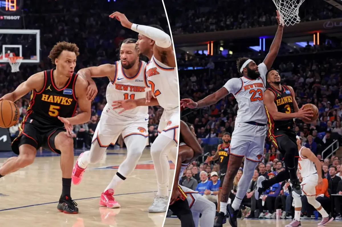 Knicks changed tactics to counter Hawks' strategy that was becoming a concern.