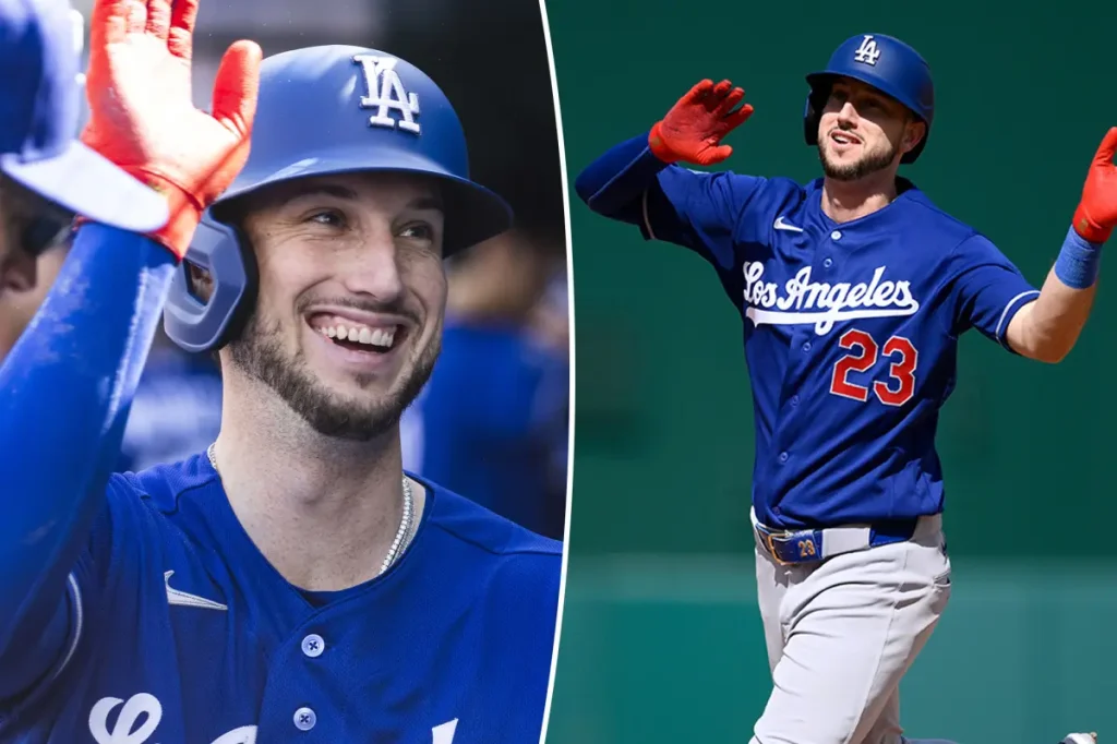 Kyle Tucker hits his first home run for the Dodgers after a slow start to the week