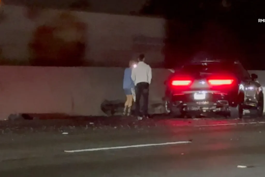 LA driver narrowly avoids death in deadly chain-reaction crash on the freeway