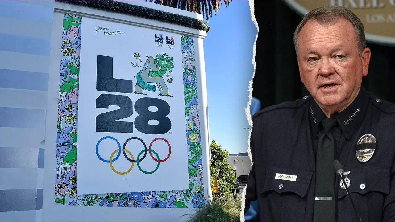 LA police chief Jim McDonnell cautions that the city is unprepared for the 2028 Olympics.