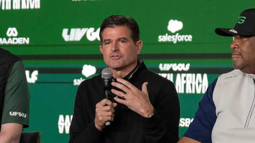 LIV Golf CEO announces the end of Saudi funding but claims to have a strategy.