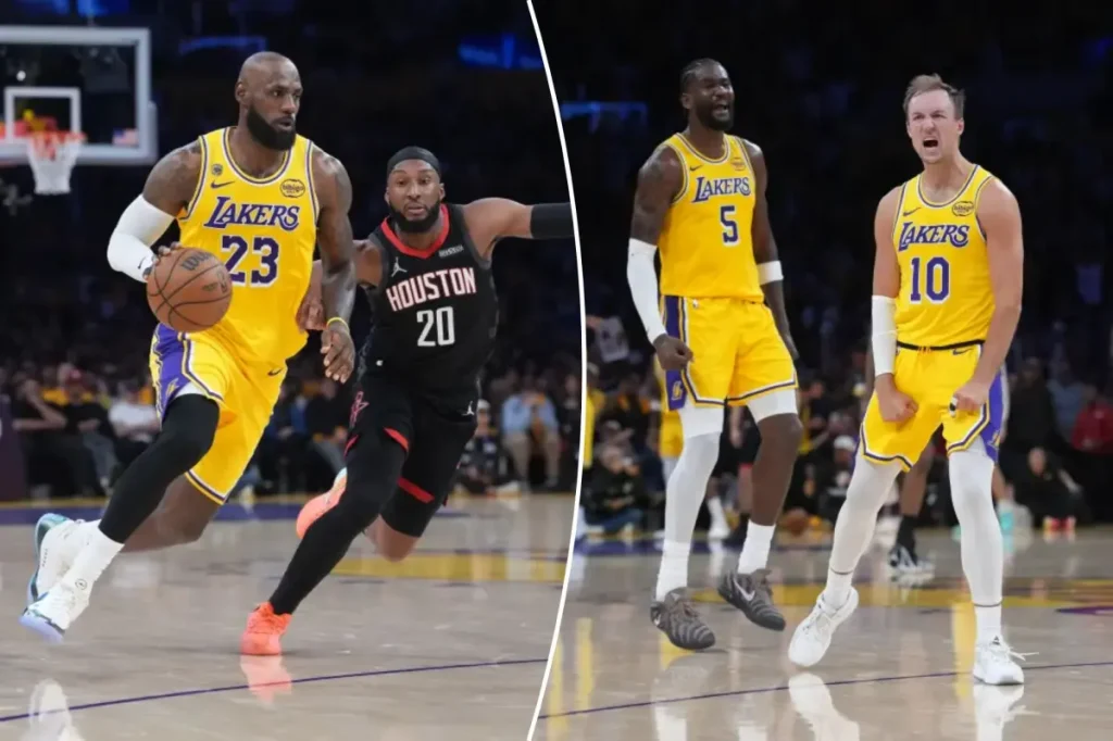Lakers capitalize on Rockets missing Kevin Durant in Game 1 victory